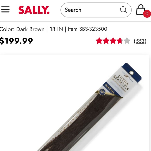 New 18” seamless clip in extensions, dark brown
Never used - Picture 5 of 6